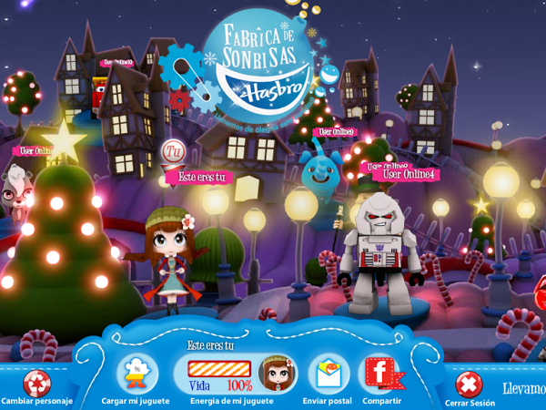 Hasbro's Christmas village